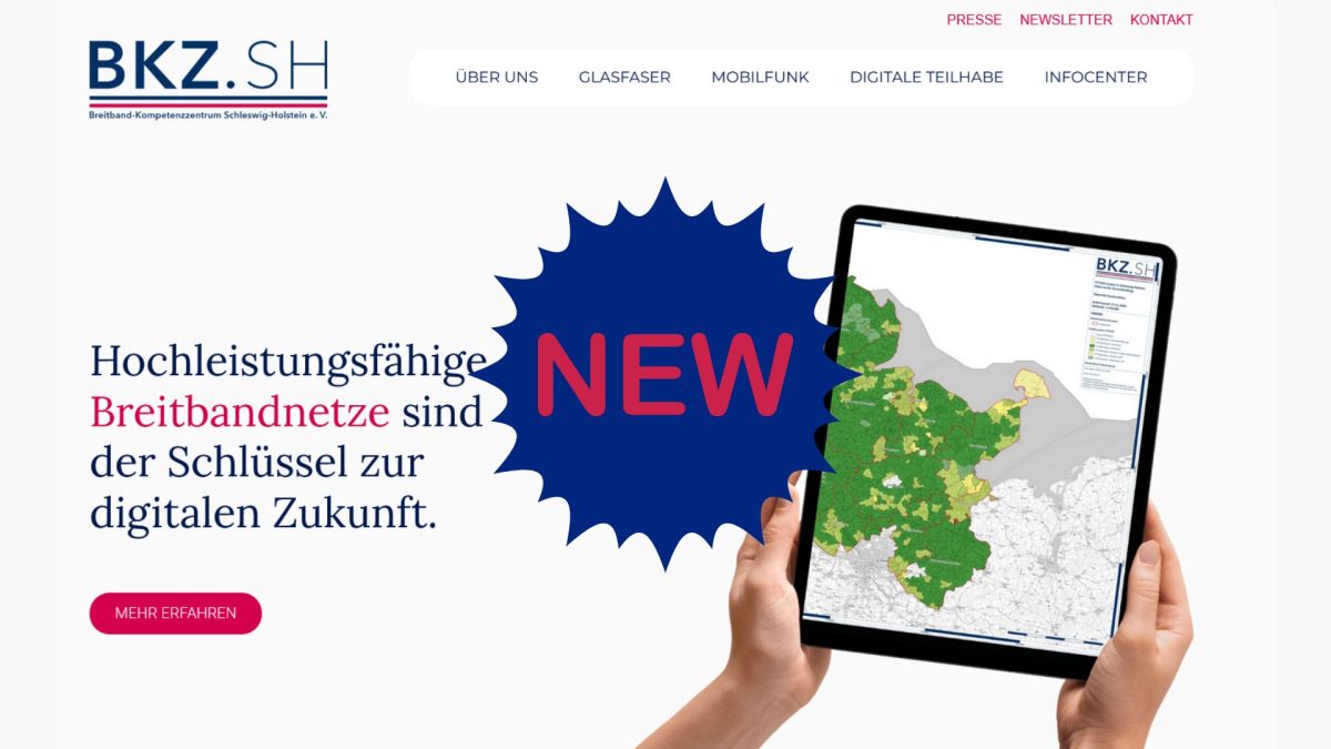 Das Breitband-Kompetenzzentrum präsentiert sich ab sofort mit einer neuen Webseite. Der modernisierte Internetauftritt bietet Bürgerinnen und Bürgern, Kommunen sowie Unternehmen einen noch besseren Überblick über den Breitband- und den Mobilfunkausbau in der Region.